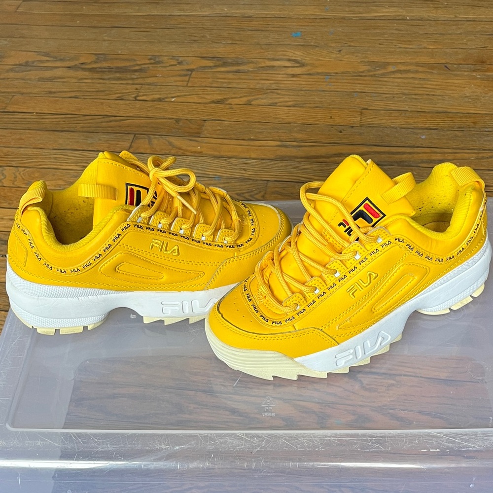 Fila Disruptor 2 canary Yellow Sneakers